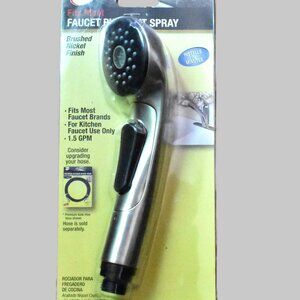 DANCO Pull Out Spray Faucet Brushed Nicel Finish 1.5 GPM Instals in Minutes